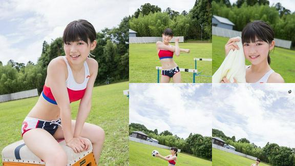 运动足球少女香肩美腿户外诱惑沢村りさ